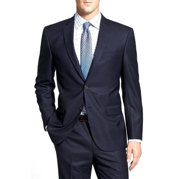 David Donahue 'Ryan' Classic Fit Navy Wool Jacket Size 40R New with Tags